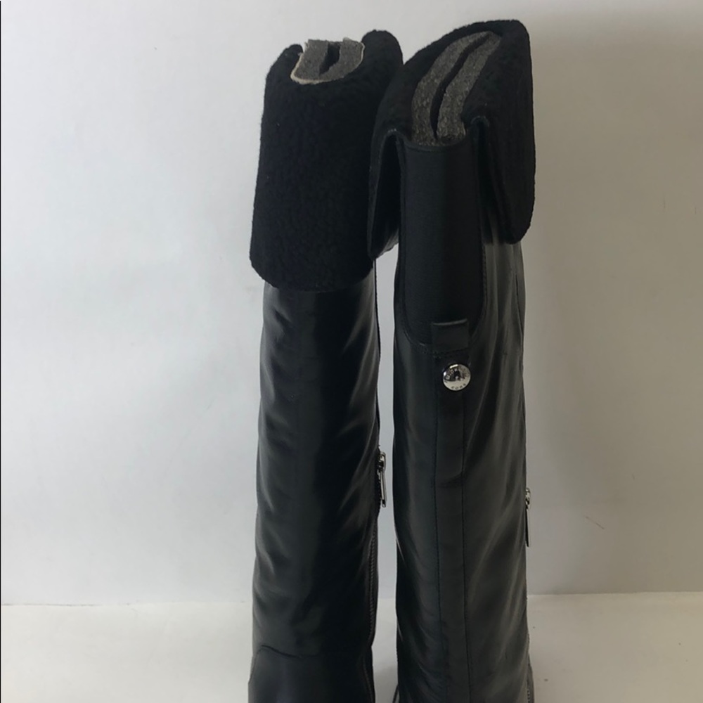 Michael Kors Whitaker Tall Boot Black Leather New - Picture 5 of 8
